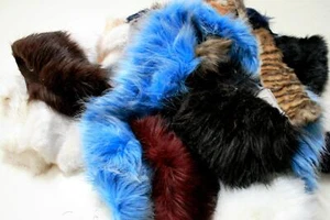 Assorted SUPER LUXURY Faux Fur Fabric Waste Offcuts 1KG - Picture 1 of 1