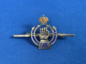 WWII Sterling Silver Royal Armoured Corps RAC Sweetheart Brooch - Picture 1 of 6