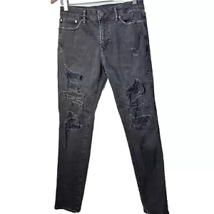 American Eagle Jeans Gray Next Level Flex Slim Distressed Destroyed Emo Indie 28 - Bild 1 von 9