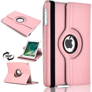 Apple iPad 2/3/4 Generation 360 Rotating Leather Stand Case Cover Wallet Pink - Picture 1 of 1