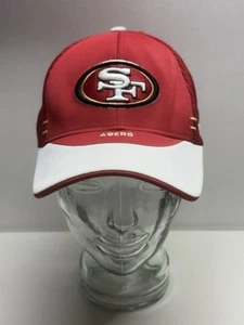 Cappello uomo San Francisco 49ers Reebok NFL calcio taglia unica rosso bianco maglia papà berretto - Foto 1 di 11