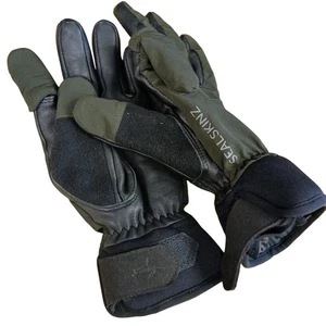Sealskinz Shooting Gloves Waterproof All Weather Olive Green Black Small Hunting - Picture 1 of 13