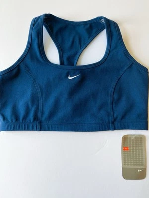 NWT 2001 RARE Vintage Nike Sports Bra Embroidered Nike Women’s Large Blue - Image 1 of 4