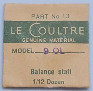 SB7D: Jaeger LeCoultre 490 90L Balance Staff Teilenr. 13 - NOS - Kostenloser Versand - Bild 1 von 1