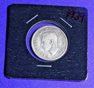 CANADA 1939 GEORGE VI (25c) QUARTER - "U-GRADE"- .800 SILVER - FAIR PRICE - BUY! - Picture 1 of 2