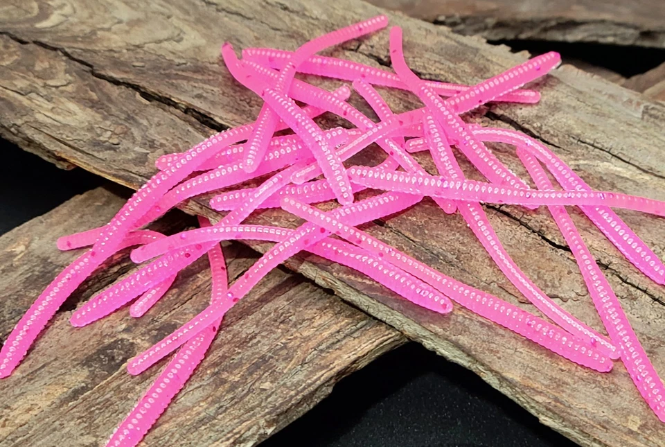 1980 粉色 (20) TROUT WORM BASS CRAPPIE - High Hopes Baits* — 第 1/1 张图片