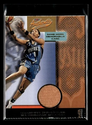 2002 Fleer Authentix WNBA Ripped Chamique Holdsclaw Game Used U9088 - Image 1 of 2