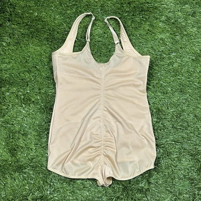 Heavenly Shapewear Women’s 1X Nude Beige Zip Front Camisole Bodyshell  - Image 1 of 4