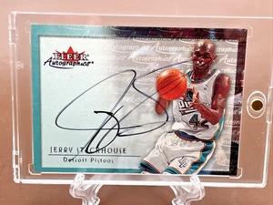 Tarjeta de pistones automáticos Jerry Stackhouse Fleer Skybox Autographics 2000 - Imagen 1 de 6