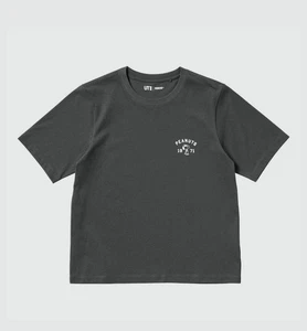 Camiseta Uniqlo Peanuts M Gris Oscuro, Usada, Sin Madeja - Imagen 1 de 5