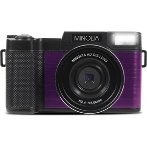 Minolta MND30 30MP 2.7K Ultra HD 4X Zoom Digital Camera (Purple) - Open Box - Picture 1 of 12