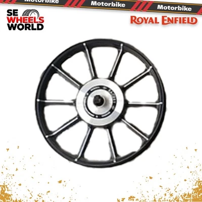 For Royal Enfield Classic 350 18'' inch Front 10 Spokes Alloy Wheel Rim - Image 1 of 3