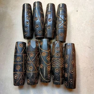 1 pieza China Hongshan Cultura Meteorito Dzi Cuentas Exquisito Colgante Tallado a Mano - Imagen 1 de 5