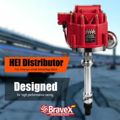 Racing HEI Distributor with 65K Coil 7500RPM-350 454 SBC BBC  For Chevy V8 - Image 1 of 4