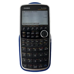 CASIO FX-CG10 Color Graphical Calculator BLUE cover FX CG10 School Property EUC - Picture 1 of 24