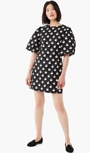 Kate Spade New York Apple Toss Taxi Dress Black/White 0 Nwt $268 - Picture 1 of 4