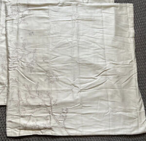 Single Barbara Barry Euro Pillow Sham, Flowering Plum, Beige, 100% Cotton