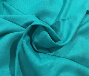 Aqua Blue linen fabric 56” Width Sold By The Yard - Picture 1 of 2