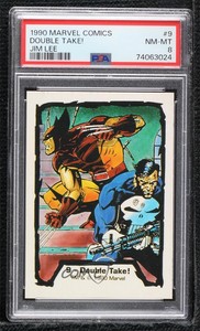 1990 Marvel Comics Jim Lee Wolverine Punisher Double Take! #9 PSA 8 0x1m