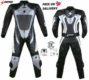 Kids Mini Motocross Race Motorbike Motorcycle Cowhide Leather Suit CE Armours - Picture 1 of 4