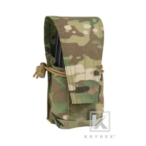 Tactical Double Rifle Magazine Carrier MBITR Radio Pouch GP Grenade Pouch Camo - Picture 1 of 12