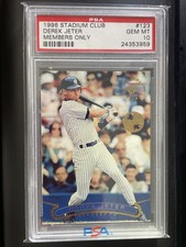 1996 Topps Stadium Club Members Only Derek Jeter #123 PSA 10 GEM MT HOF POP 14