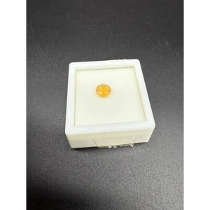 Brazilian Fire Opal Gemstone .70 CT 7mm Round Cut Loose Gem - Picture 1 of 4
