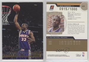 2002 Stadium Club Tenth Anniversary /1000 Amare Stoudemire Amar'e #109 Rookie RC