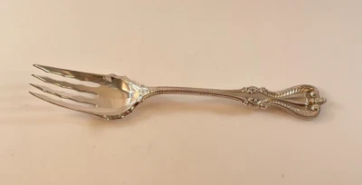 Towle Antiguo Colonial Plata de Ley Pequeño Tenedor para Servir Carne Fría -7 1/4"-Sin Mono Foto 1 de 3