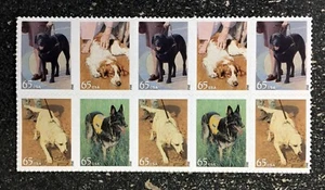2012USA #4604-4607 65c Dogs At Work - Block of 10 Postage Stamps Mint - Picture 1 of 1
