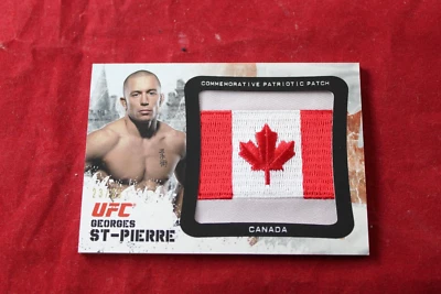 2012 Topps UFC Bloodlines Georges St-Pierre Patriotic Patch Card 23/25 VERY RARE - Image 1 of 2