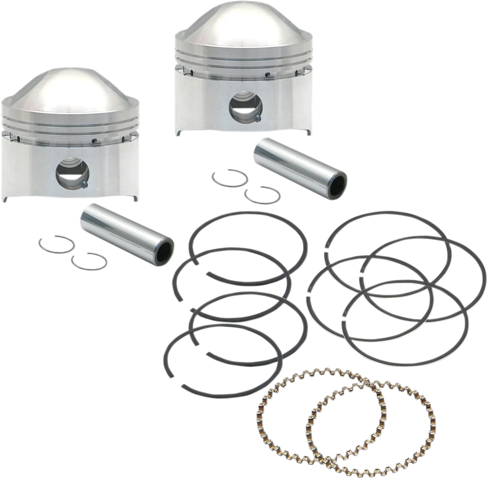 S & S Cycle Forgé Piston Kit (80ci 3 1/2 " 030 Bas Compression #106-5514 - Photo 1/1