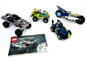Lego Technic Lot Of 4 Incomplete Sets Bike Rex Treme Truck Volcano Explorer - Picture 1 of 11