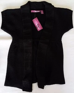 Macy's Epic Threads Girl's Black Short Sleeve Sweater Size M New NWT - Picture 1 of 2