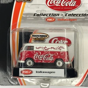 Matchbox Coca-Cola Collection 1967 Volkswagen Bus 1:64 Diecast Red White - Picture 1 of 7