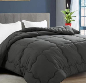 Gray All Season Down Alternative KING Size Luxury Comforter KARRISM - Picture 1 of 7