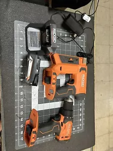 Ridgid R09898 T50 3/8 Zoll Kronenhefter & R86001 1/2 Zoll Bohrer 18 V mit Akku - Bild 1 von 11