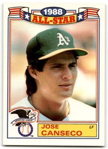 1989 TOPPS  ALL-STARS JOSE CANSECO OAKLAND ATHLETICS #6