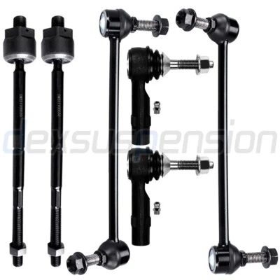6x For 2010-12 Ford Flex Taurus Lincoln MKS MKT Front Sway Bar Outer Tie Rod End - Image 1 of 4