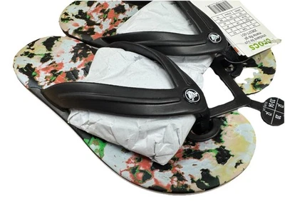 Crocband Tie Dye Mania Flip GS 206377-001 Júnior Tamanho J2 EUA 3 - Imagem 1 de 4