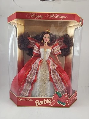 Barbie Navidad 1997 Vintage Edición Especial Felices Fiestas Muñeca Mattel Foto 1 de 4