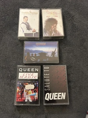 Queen Freddy Mercury Cassette Bundle Job Lot of 5 - Free P+P Foto 1 de 2