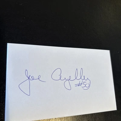 Joe Azelby (Harvard) LB, 1984 Buffalo Bills, signed in 2004 - Image 1 of 2