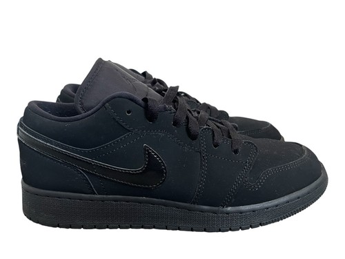 Nike Air Jordan 1 Low GS Triple nere taglia UK 5 5 553560 056