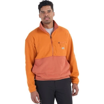 NEW Mens $90 MARMOT Retro Rocklin 1/2-Zip Fleece Jacket Tangelo/Auburn XXL - Image 1 of 4
