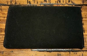 Vintage Harry Levine Black Clutch Purse w/ Kiss Clasp Gold Tone Chain - Picture 1 of 4