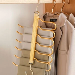 Aluminium Magische Hosen-Kleiderbügel Schal-Organizer Hosen Jeans Hosen - Bild 1 von 14