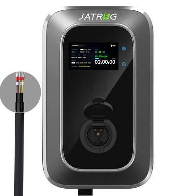 JATRHG EV Chargeur Borne de Recharge Shutter 7kW Type 2 Monophasé 32A IP66 Tactile