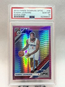 2019-20 DONRUSS OPTIC KAWHI LEONARD #30 HOLO PRIZM PSA 10 - Picture 1 of 2