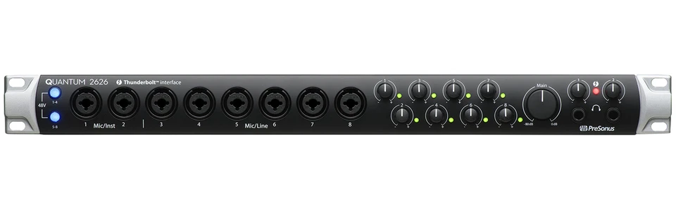 PRESONUS Quantum 2626 26x26 Thunderbolt 3 Audio Recording Interface w/8 Preamps - Image 1 of 4